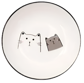 Small white dipping bowl